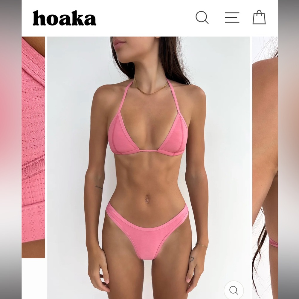 Pink Triangle Bikini Set